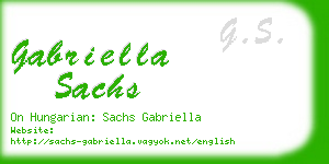 gabriella sachs business card